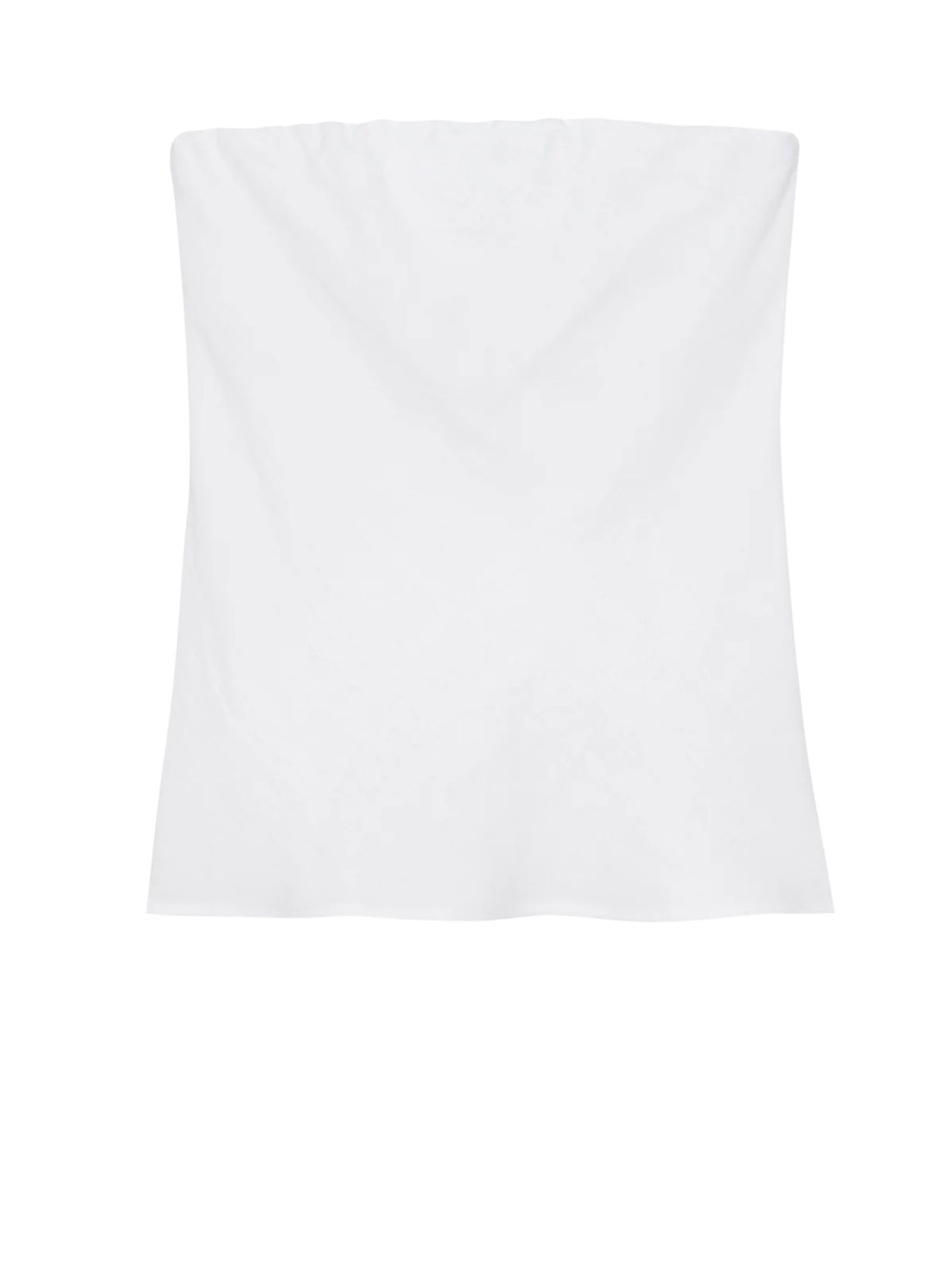 DONNI. White Strapless Bandeau Tube Top